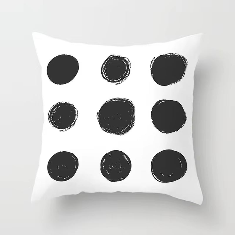 Livingroom Simple Black White Geometry Cushion Case Hot Modern Nordic Decorative Pillows Case Sofa Couch Throw Pillows Car Home