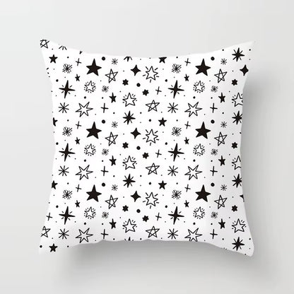 Livingroom Simple Black White Geometry Cushion Case Hot Modern Nordic Decorative Pillows Case Sofa Couch Throw Pillows Car Home