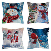 4PCS Christmas Throw Pillow Covers – Xmas Decorative Cushion Covers
