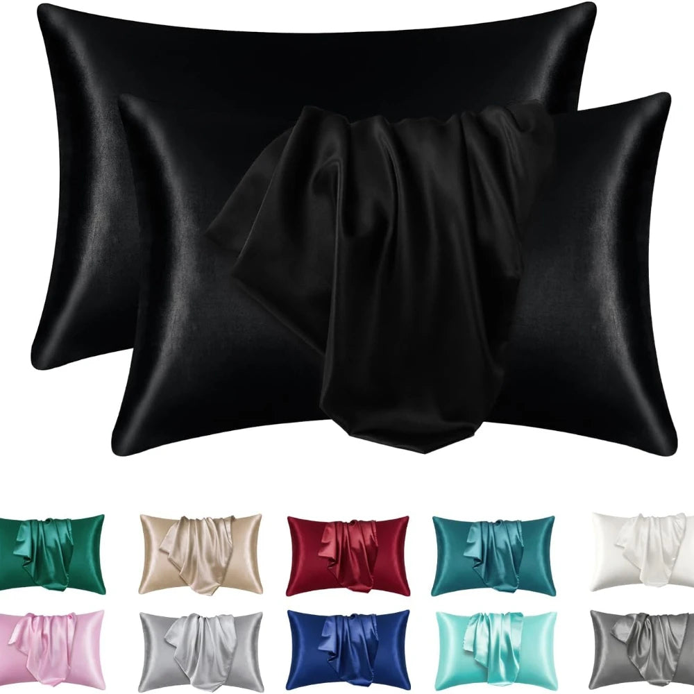 Luxury Silk Satin Pillowcase – Smooth, Cool, and Gentle on Skin &amp; Hair