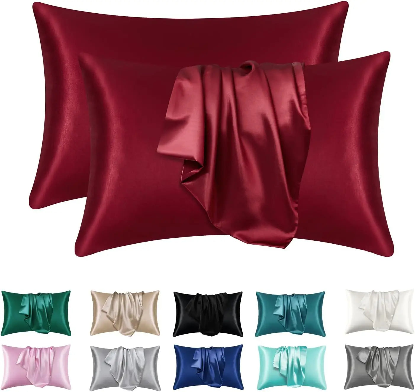 Luxury Silk Satin Pillowcase – Smooth, Cool, and Gentle on Skin &amp; Hair