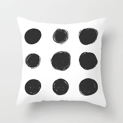 Livingroom Simple Black White Geometry Cushion Case Hot Modern Nordic Decorative Pillows Case Sofa Couch Throw Pillows Car Home