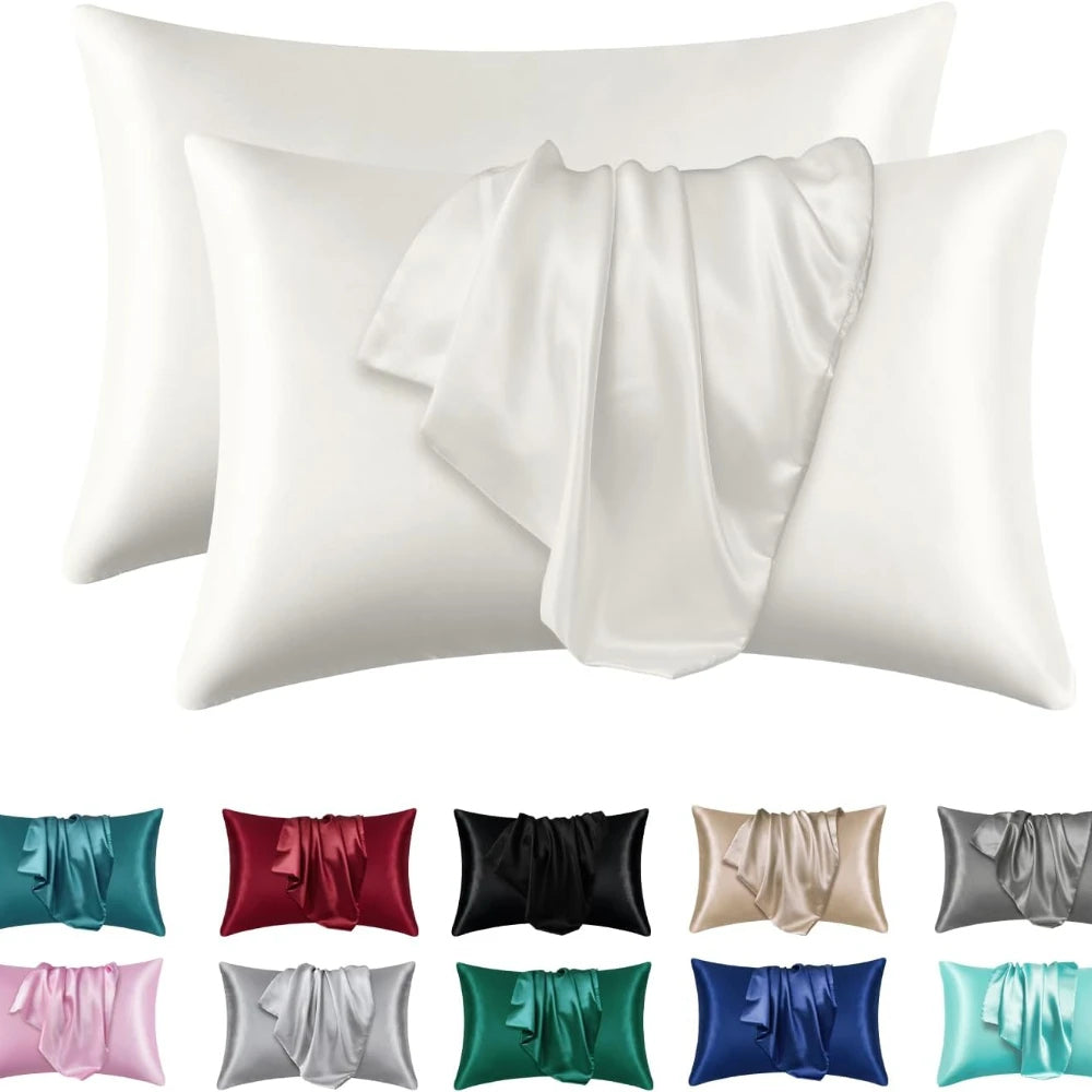 Luxury Silk Satin Pillowcase – Smooth, Cool, and Gentle on Skin &amp; Hair