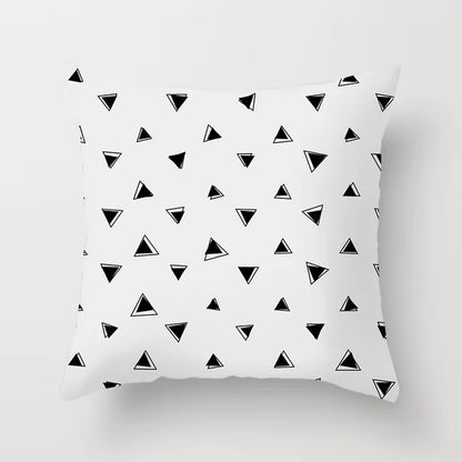 Livingroom Simple Black White Geometry Cushion Case Hot Modern Nordic Decorative Pillows Case Sofa Couch Throw Pillows Car Home