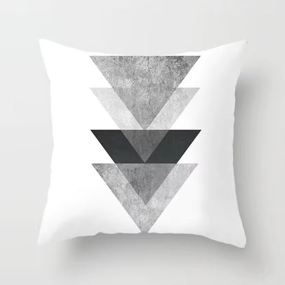 Livingroom Simple Black White Geometry Cushion Case Hot Modern Nordic Decorative Pillows Case Sofa Couch Throw Pillows Car Home