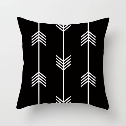 Livingroom Simple Black White Geometry Cushion Case Hot Modern Nordic Decorative Pillows Case Sofa Couch Throw Pillows Car Home