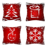 4PCS Christmas Throw Pillow Covers – Xmas Decorative Cushion Covers