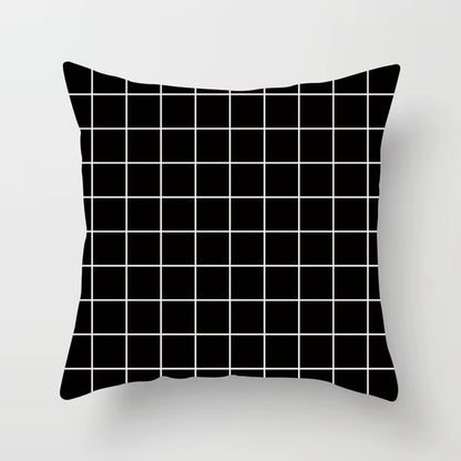 Livingroom Simple Black White Geometry Cushion Case Hot Modern Nordic Decorative Pillows Case Sofa Couch Throw Pillows Car Home