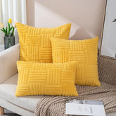 Plush Cushion Cover – Soft Textured Decorative Pillow Cover for Sofa & Living Room